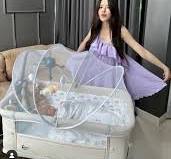 SNOW OWL BABY BEDSIDE CRIB