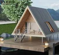 Triangle Wooden House | Prefabricated Modular Triangular House