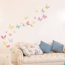 Sticker Papillons Artistiques Multi Colore Mur Papillon Decoration Stickers Autocollants De Mur