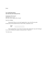 Example 83 B Letter To Irs Individual Postal System Internal Revenue Service