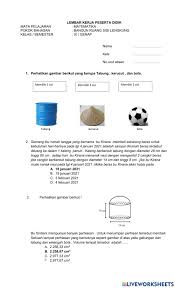Maybe you would like to learn more about one of these? Bangun Ruang Sisi Lengkung Online Worksheet For Ix