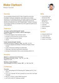 It's a challenging and rewarding career, but you need to be qualified to get started. French Teacher Resume Sample 2021 Resumekraft