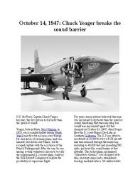 Chuck yeager was once court marshaled for strafing some cows during i believe a training mission. This Day In History October 14 Chuck Yeager Breaks The Sound Barrier