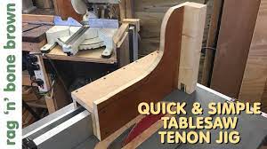 Intended for utilization in conjunction with a table saw. Tenon Jig For Tablesaw Quick And Simple Youtube