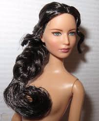 NUDE BARBIE ~ ARTICULATED MOCKINGJAY KATNISS JENNIFER LAWRENCE DOLL FOR  OOAK