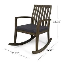 Matheny Outdoor Rocking Chair With Cushions Rocking Chair Chair Outdoor Rocking Chairs
