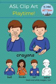 Black And White Sign Language American Sign Language Asl Clip Art Indoor Playtime Sign Language American Sign Language Clip Art