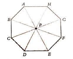 The shape must be the kind of line that can be seen when the eight sides connected to each other in order to build a kind of circle. Determine The Point Of Symmetry Of A Regular Octagon