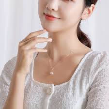 Buy 18K Pearls,akoya Pearls, Pearl Necklace, Single Pearl Necklace, One  Pearl Necklace, Anniversary Gifts, Gifts for Mom, Birthstone Necklace  Online in India