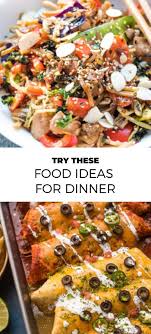 These Tasty Food Ideas For Dinner Are Not Only Healthy But Most Of Them Can Be Done With Little To No Prep Time Needed Dinner Comfort Food Recipes Dinners Food