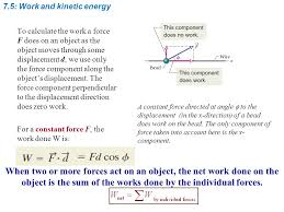 Substitute newton's second law (in one dimension). Chapter 7 Kinetic Energy And Work 7 3 Kinetic Energy Kinetic Energy K Is Energy Associated With The State Of Motion Of An Object The Faster The Object Ppt Download