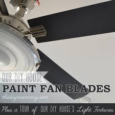 Choose the fan blade length according to the size of the space you wish to cool. How To Paint Fan Blades Like A Pro A Tour Of Our Diy House S Light Fixtures The Diy Mommy