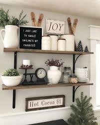 56 The Importance Of Kitchen Shelf Decor Farmhouse Style Open Shelving Apikhome Com Kitchen Shelf Decor Kitchen Shelf Inspiration Farmhouse Shelves Decor