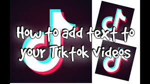 How To Add Text On Tik Tok Youtube