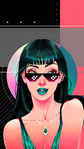 Retro Girl iPhone Wallpaper HD