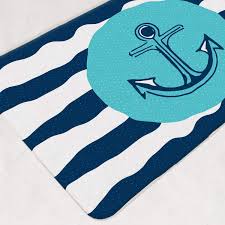 Maybe you would like to learn more about one of these? Nautical Bath Mat Aqua Bathroom Decor Anchor Bath Rug Navy Bathroom Decor Child Be Wild