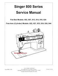 Singer 802 Sewing Machine Service Manual Sewing Machine Service Sewing Machine Service Manuals Sewing Machine Manuals