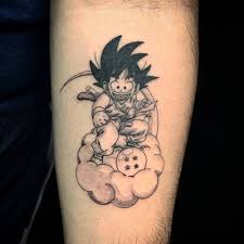 First Tattoo Kid Goku On Nimbus By Ray Vazquez Private Studio In Los Angeles Ca Dragon Ball Tattoo Z Tattoo Tattoos For Kids