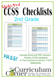 2nd Grade I Can Checklists Kindergarten Common Core Standards First Grade Curriculum Common Core Kindergarten