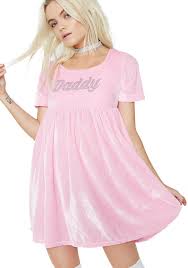 O Mighty Daddy Velvet Babydoll Dress Cuz You Re The Sweetest Lil Sugarbaby This Pink Velvet Dress Has A Babydoll Dress Pink Bodycon Dresses Pink Velvet Dress