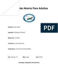Teoria De La Personalida 1 Reading Publishing Social