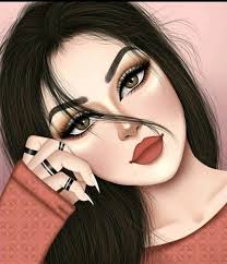 Pin By بحر الاحزان On صور جيرلي Beautiful Girl Drawing Cartoon Girl Images Girly M Instagram
