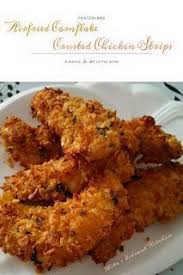 Airfried Cornflake Crusted Chicken Strips By Rita Choo Actifry Recipes Air Fryer Dinner Recipes Fried Chicken Strips
