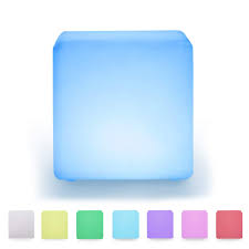 Loftek Led Rgb Cube Lights 16inch Pool Light Cool Color Changing Chair Rechargeable And Cordless Lights Upgrade To 4400mah Cube Light Cube Seat Cube Furniture