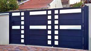 It is made with vertical metal louvres for better visibility from inside and also protecting from direct views of the outside. Simple Gate Design Modern Gate Design Main Gate Design Ideas Youtube