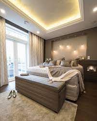 Master Bedroom With Beautiful Iiris Led Lights And Indirect Light Led Asuntomes Master Bedroom Lighting Master Bedroom Ceiling Ideas Bedroom Lighting Design