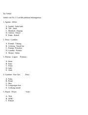 Contoh soal desain grafis kelas 10 semester 1. Soal Tpa Gratis Simulasi Tes Potensi Akademik Jumlah Soal 40 Waktu 20 Menit Tes Verbal Untuk Soal No 1 5 Carilah Padanan Hubungannya 1 Agama Atheis Course Hero