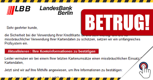 Landesbank berlin (german bank) lbb: Betrug Vermeintliche Landesbank Berlin Lockt In Eine Falle