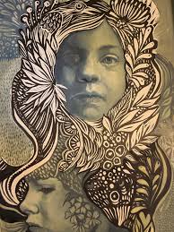 What began as a weekend linocut workshop with @wolfbat in Asbury Park to  just experience and refamiliarize myself with the process, has become a  personal project of altering these prints and wanting