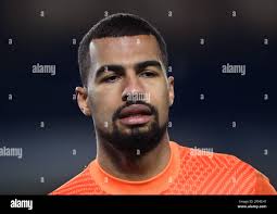 Brighton and Hove Albion goalkeeper Robert Sanchez during the Premier  League match at the American Express Community Stadium, Brighton. Picture  date: Saturday March 6, 2021 Stock Photo