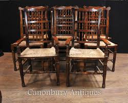 Set 8 oak spindleback kitchen dining chairs spindle back. Spindle Back Chairs Oak Spindleback