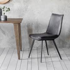 Dining room chairs for kitchen. Dining Room Chairs Grey Leather Off 68