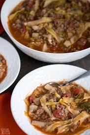 Loaded with cauliflower and tomatoes, this hot bowl of yumminess will be the. Unstuffed Cabbage Soup Recipe Keto Low Carb Low Carb Yum