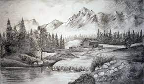 Maybe you would like to learn more about one of these? Landscape In Pencil Landscape Drawings Mountain Sketch Drawings