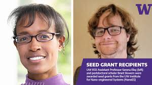 Congratulations to UW ECE Assistant Professor Serena Eley (left) and  postdoctoral scholar Brant Bowers for receiving seed grants from the UW  Institute of Nano-engineered Systems (NanoES)! The grants support research  using nanotechnology
