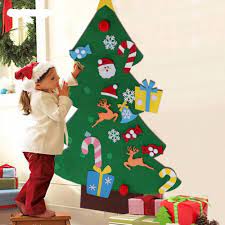 Diy Felt Christmas Tree Best Gift For Children Diy Felt Christmas Tree Toddler Christmas Tree Christmas Trees For Kids