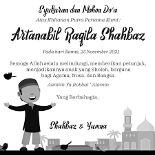 Syukuran 7 bulan kehamilanputra/putri pertama keluarga elvan danurangga. Download 30 Template Ucapan Terima Kasih Khitanan