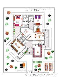 Arabic Libyan Home Plan Square House