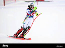 Bianca Bakke Westhoff of Norway competes during second run of the womens  slalom competition of the FIS Alpine Skiing World Cup in Kittilä, Finland,  on November 12, 2023. (Photo by VESA MOILANENLEHTIKUVASipa