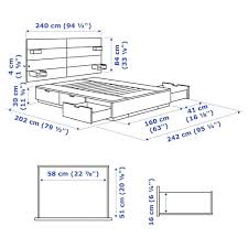 Sogno tete de lit capitonnee 160 cm tissu marron. Nordli Cadre De Lit Rangement Tete De Lit Blanc 160x200 Cm Ikea