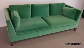 Wir schicken dann ihre stoff als ununterbrochene. 3 Seter Sofa I Gronn Velour Fra Ikeasstockholm Serie Bredde 210cm Pent Brukt