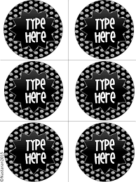 Black And White Labels Printable Editable Circle Labels Black And White Polka Dots Round Editable Labels Polka Dot Labels Labels Printables Free