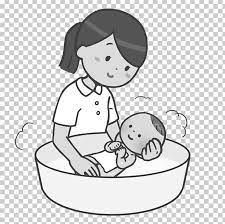 The hygiene care of the newborn is very important to prevent various infections. Osaka College Of Health Welfare Nursing Care Personal Care Assistant Child Png Clipart Artwork Baby Bath