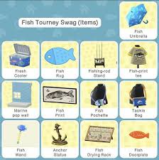 Fishing Tourney Prizes Acnh Fish Print Printed Coolers Swag Items