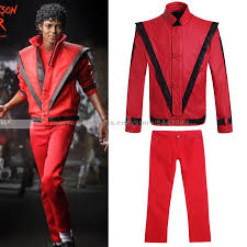 Mj Michael Jackson Coat Jacket Thriller Red Retro Leather Coat Mtv Pants Collection Outwear Party Cosplay Imitation Costume Movie Tv Costumes Aliexpress