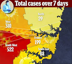 The premier announced a tightening of restrictions for greater sydney, including the central coast, blue mountains, wollongong and shellharbour. Coronavirus Australia Covid Cases Spread Across Sydney S Cbd And East Not Just South West Daily Mail Online